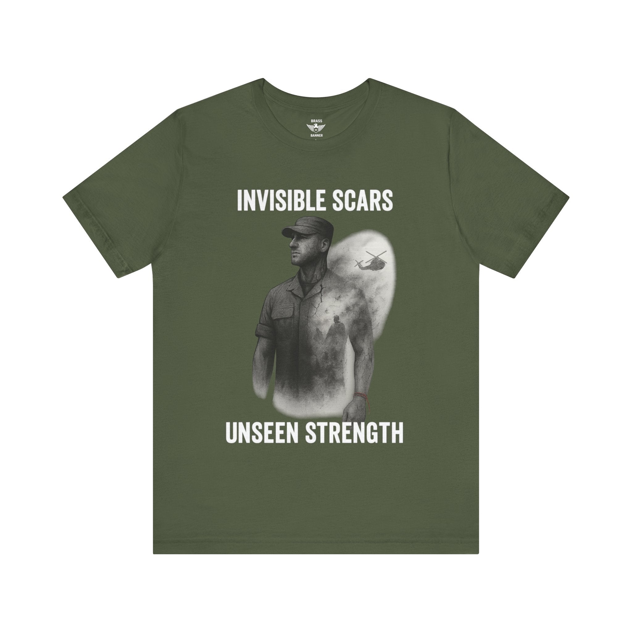 Invisible Scars, Unseen Strength – Veteran Awareness Unisex Tee