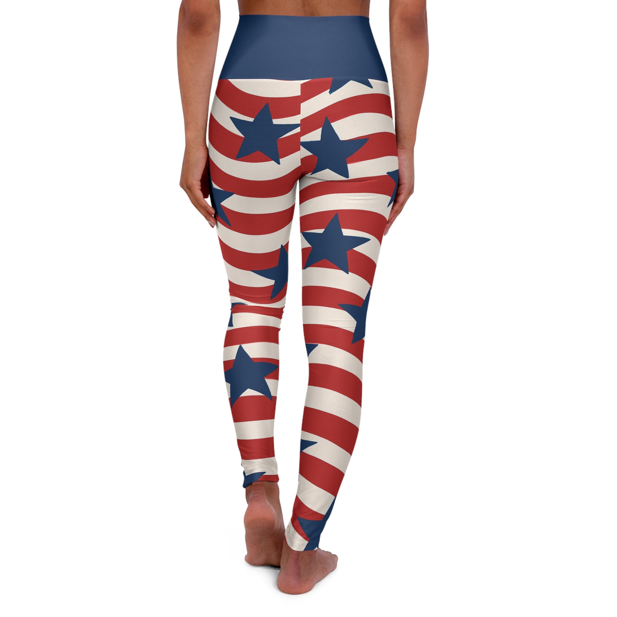 All-American High Waisted Women's Yoga Leggings