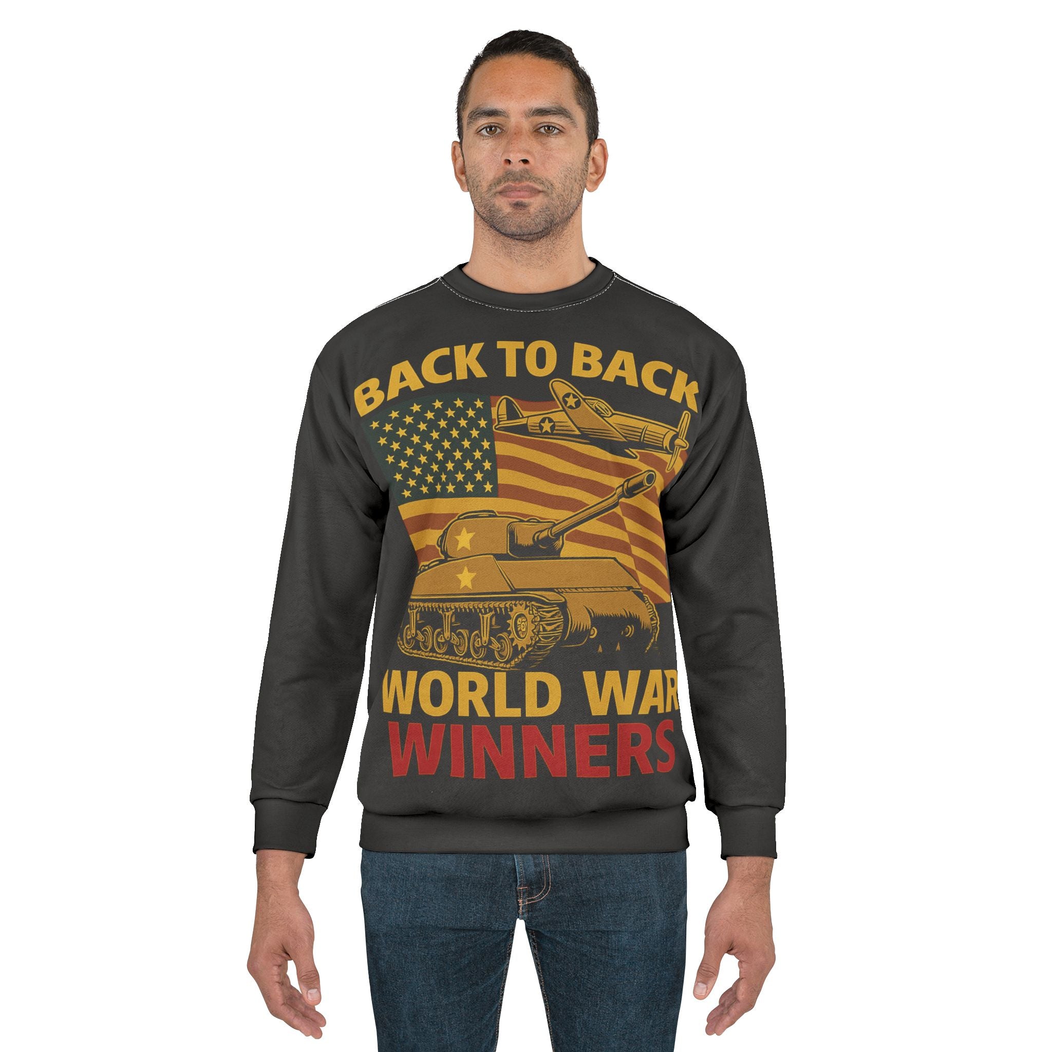 Back-to-Back World War Winners – Unisex Heritage Combat Crewneck Sweatshirt