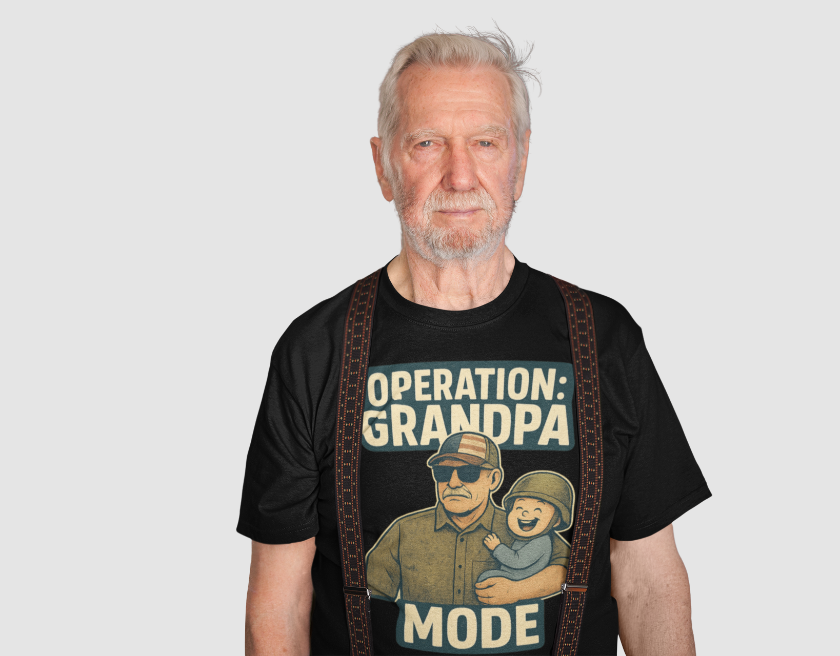 Operation: Grandpa Mode – Funny Veteran Grandpa Tee