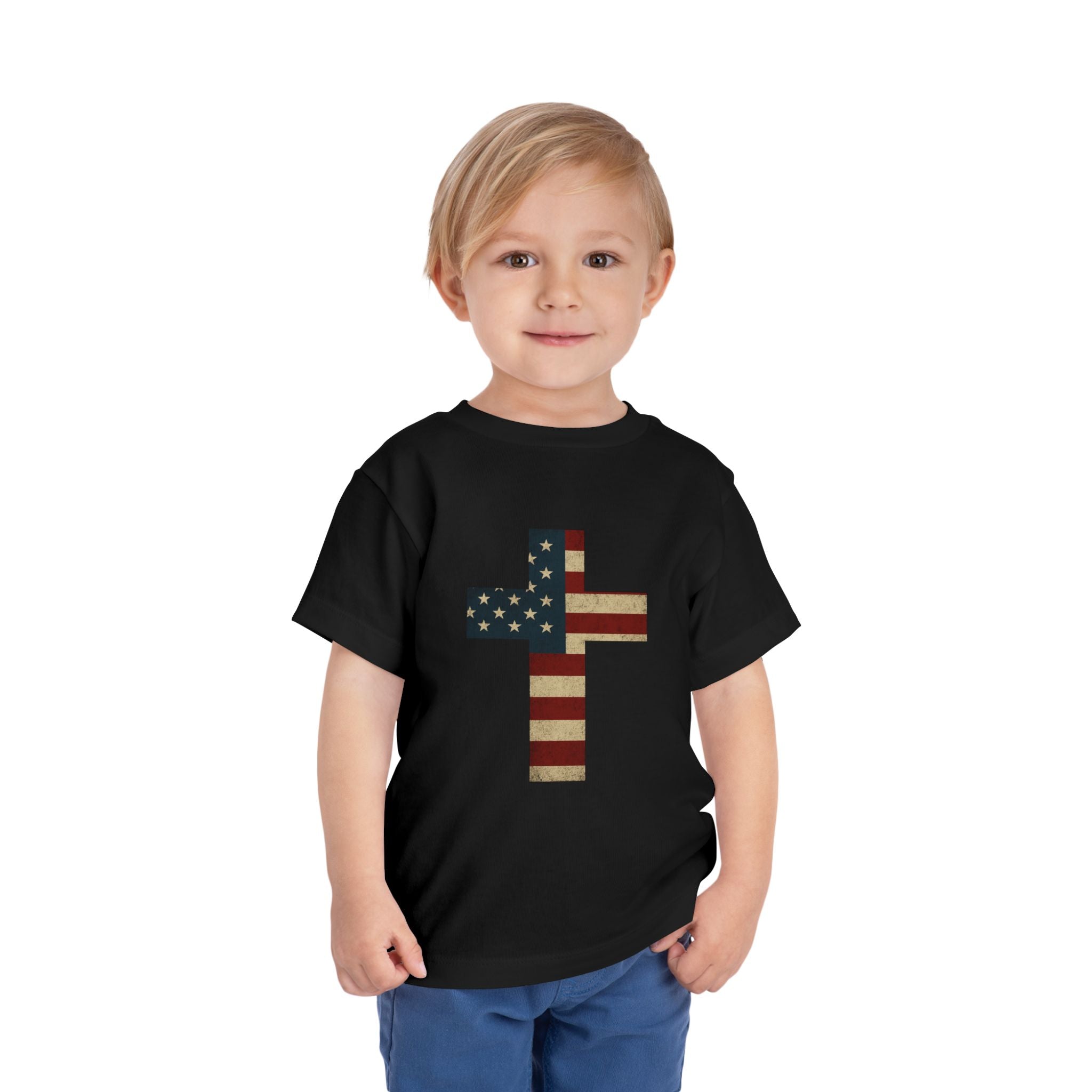 Blessed & Bold – Unisex Toddler Patriotic Faith Tee