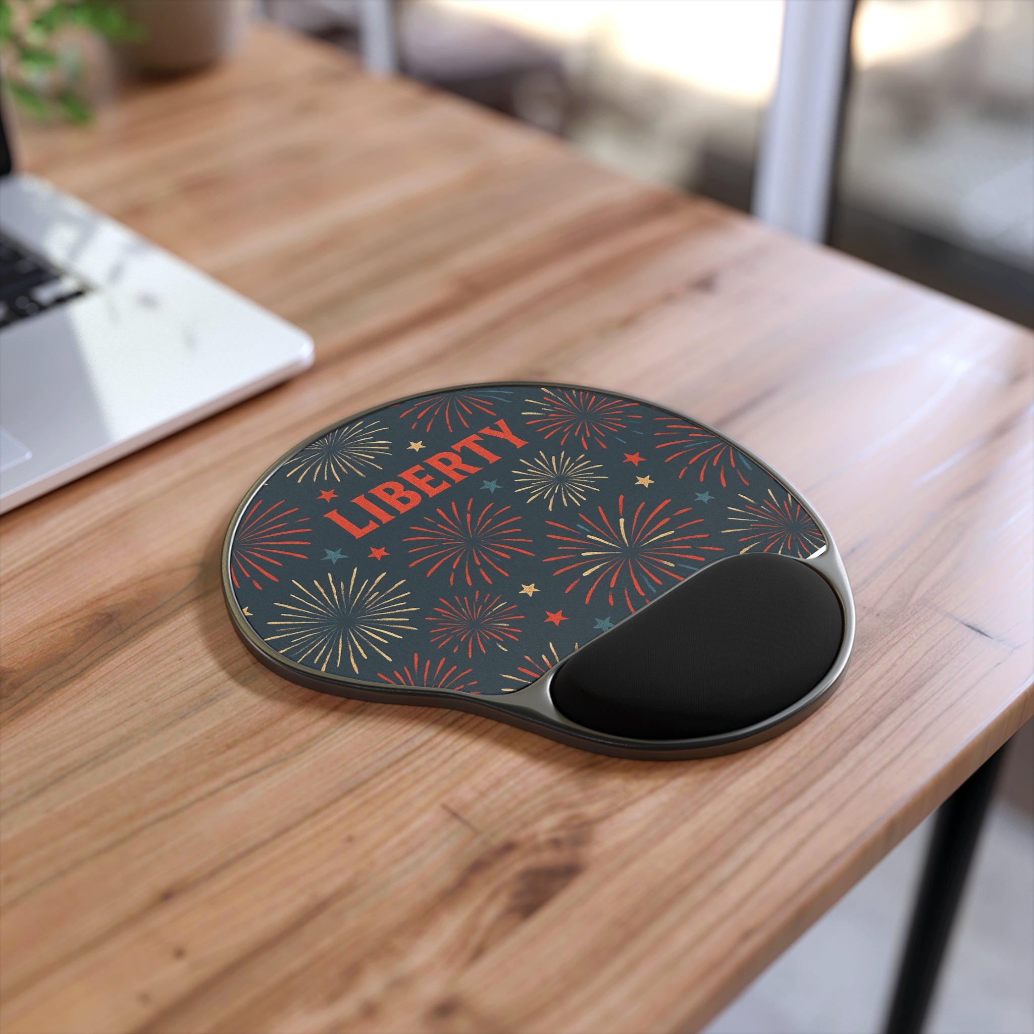 Liberty Fireworks Mouse Pad with Wrist Rest