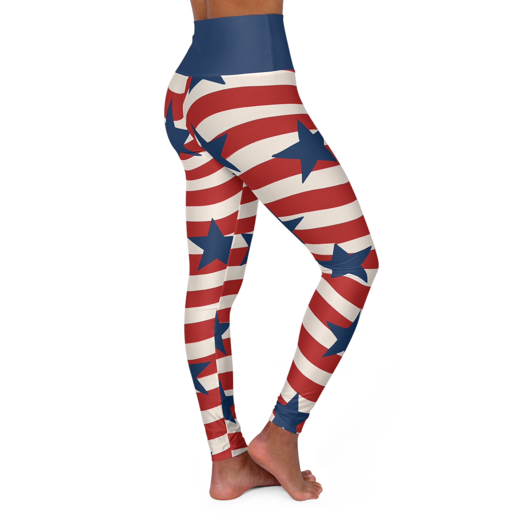 All-American High Waisted Women's Yoga Leggings