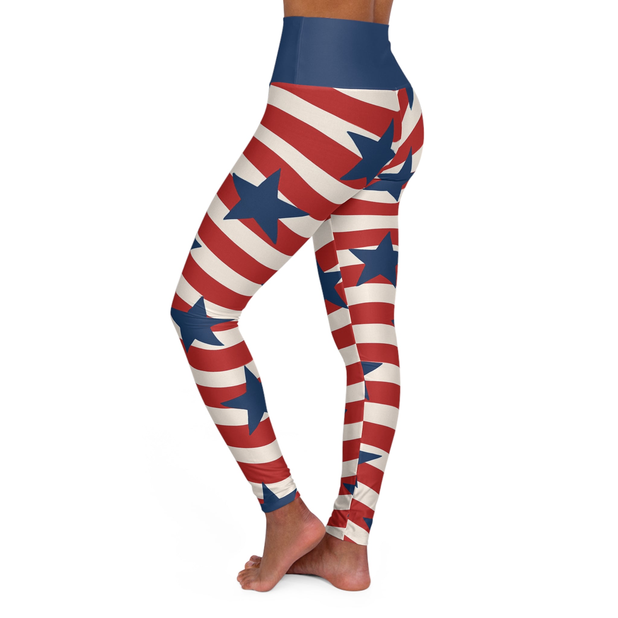 All-American High Waisted Women's Yoga Leggings