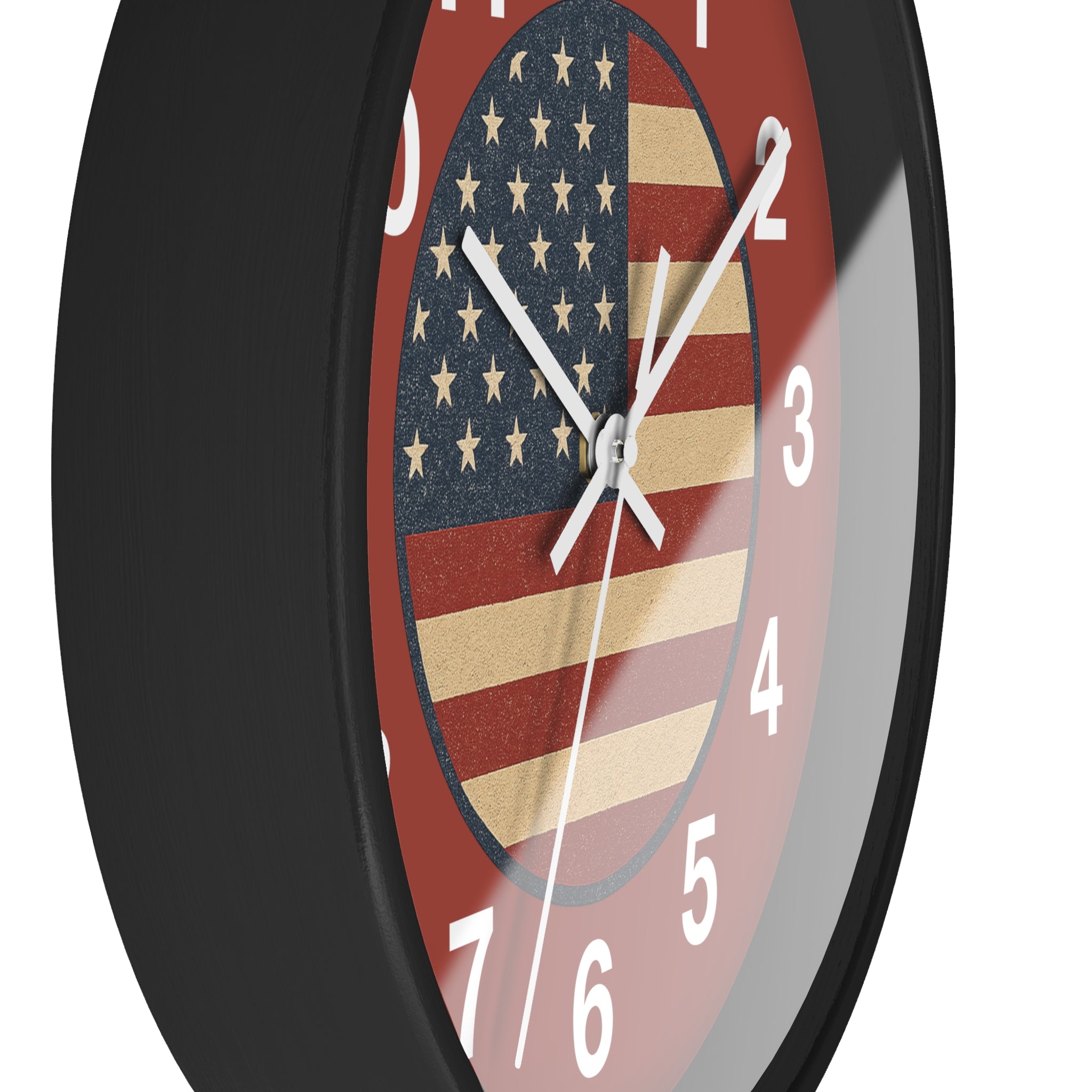 Freedom Time – Vintage American Flag Wall Clock