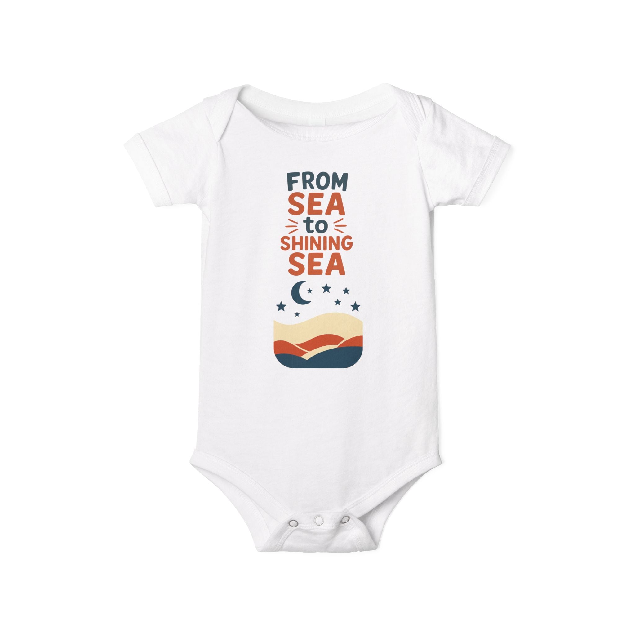 From Sea to Shining Sea – Baby Patriotic Onesie