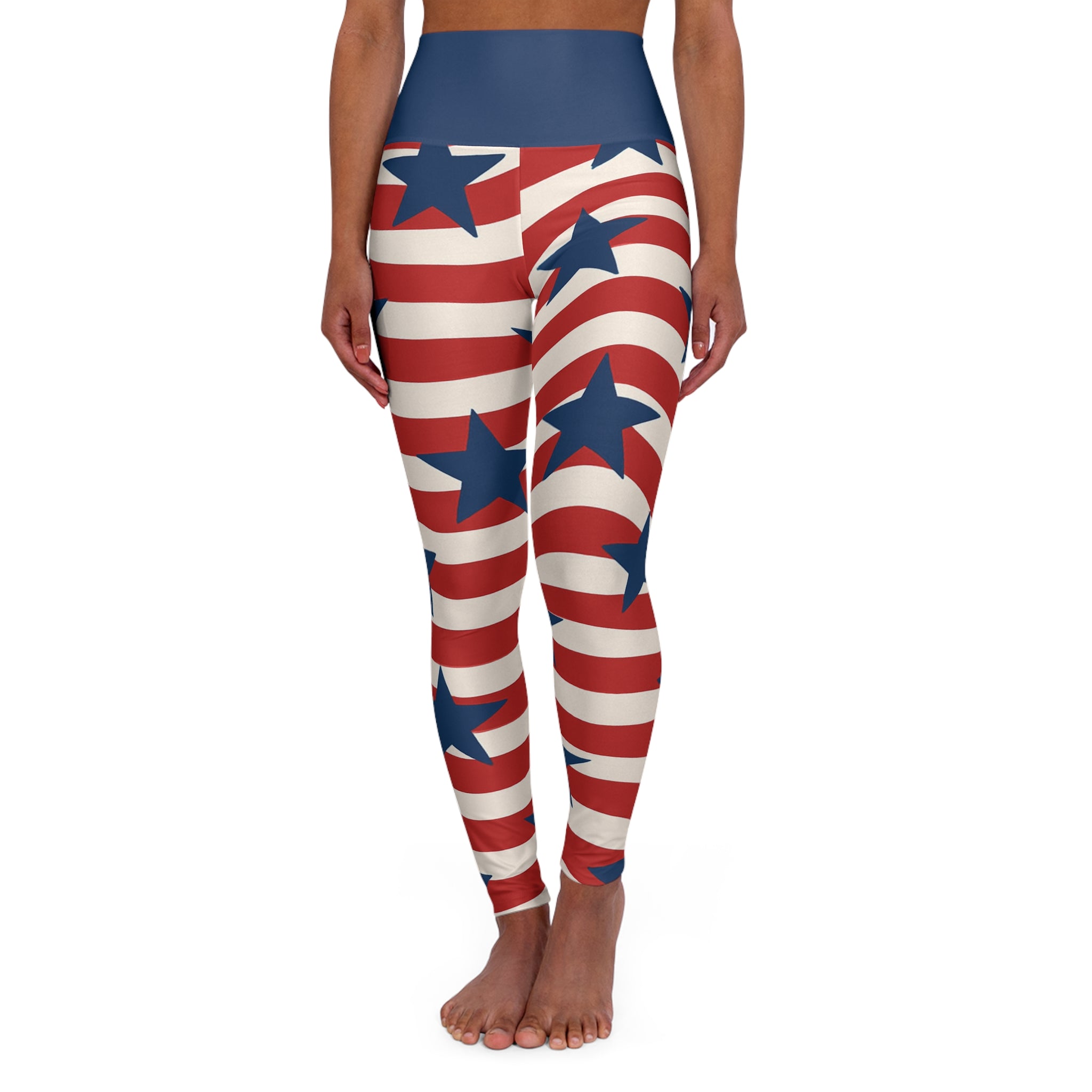 All-American High Waisted Women's Yoga Leggings