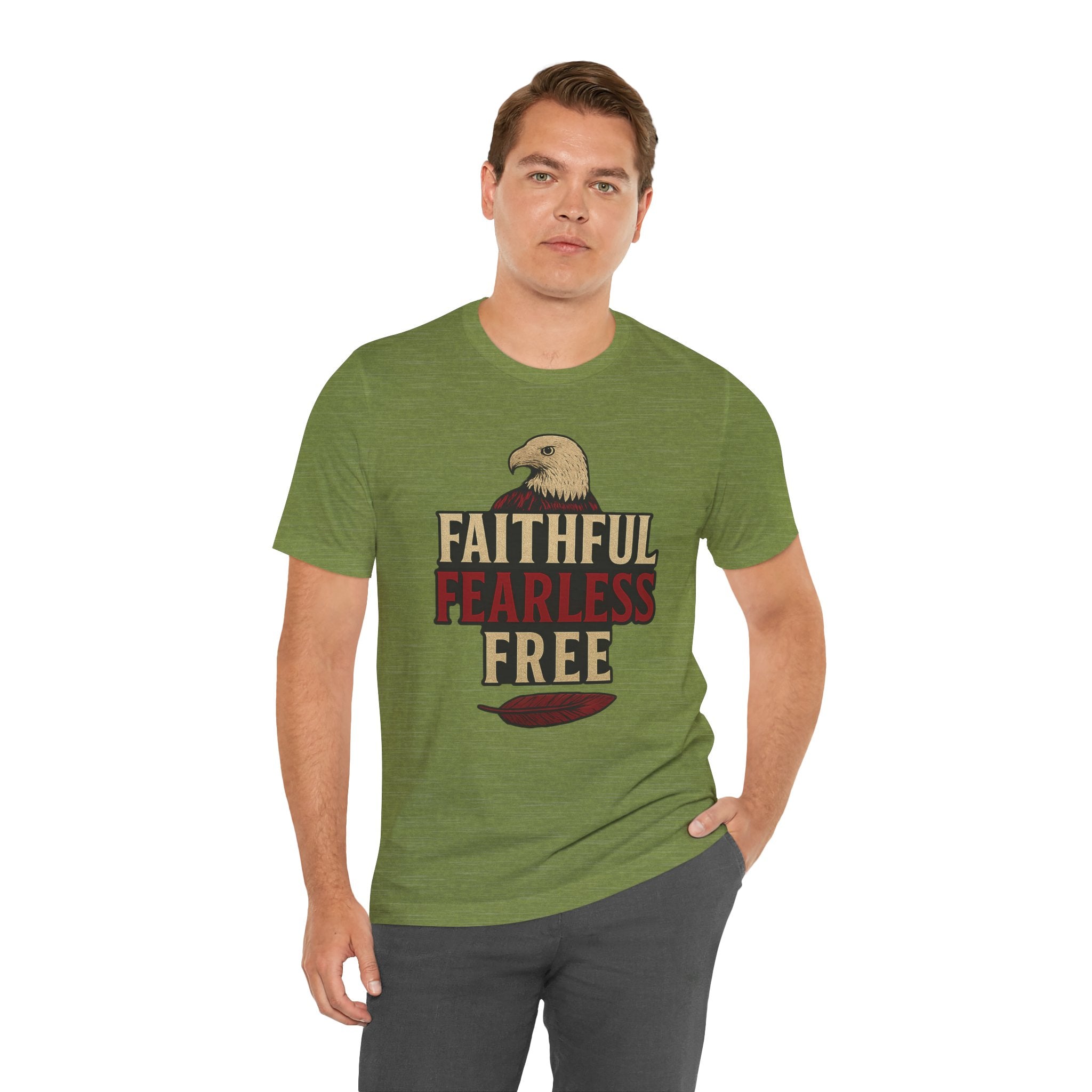Faithful. Fearless. Free. – Eagle Valor Unisex Tee