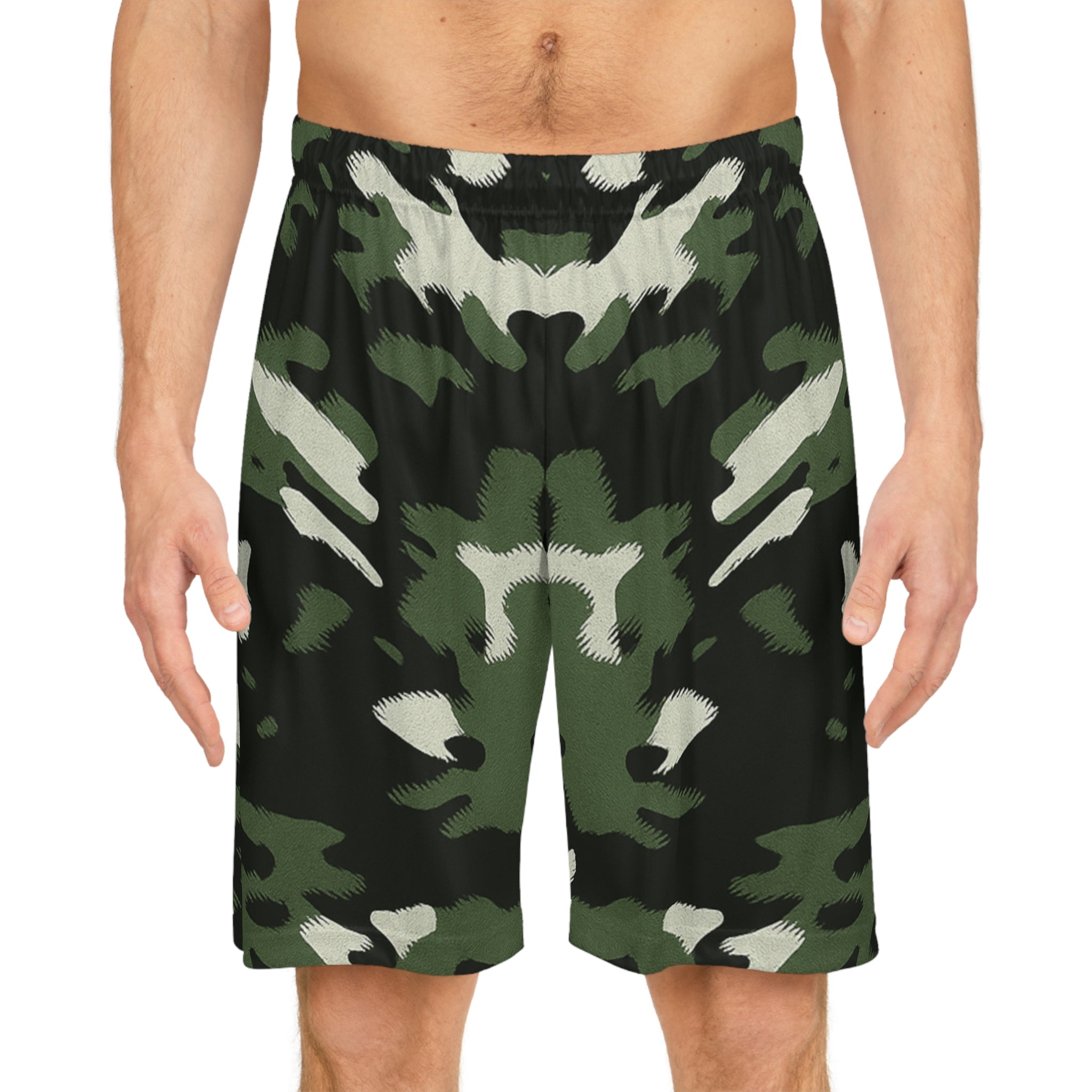 Tactical Terrain – Camo Men's Basketball Shorts
