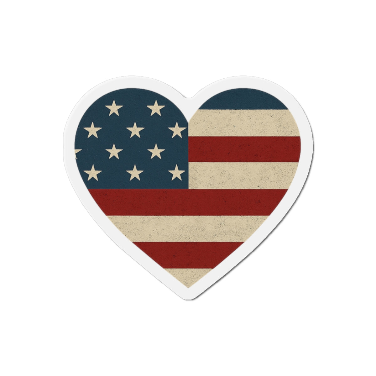 Heart of America – Vintage Flag Magnet