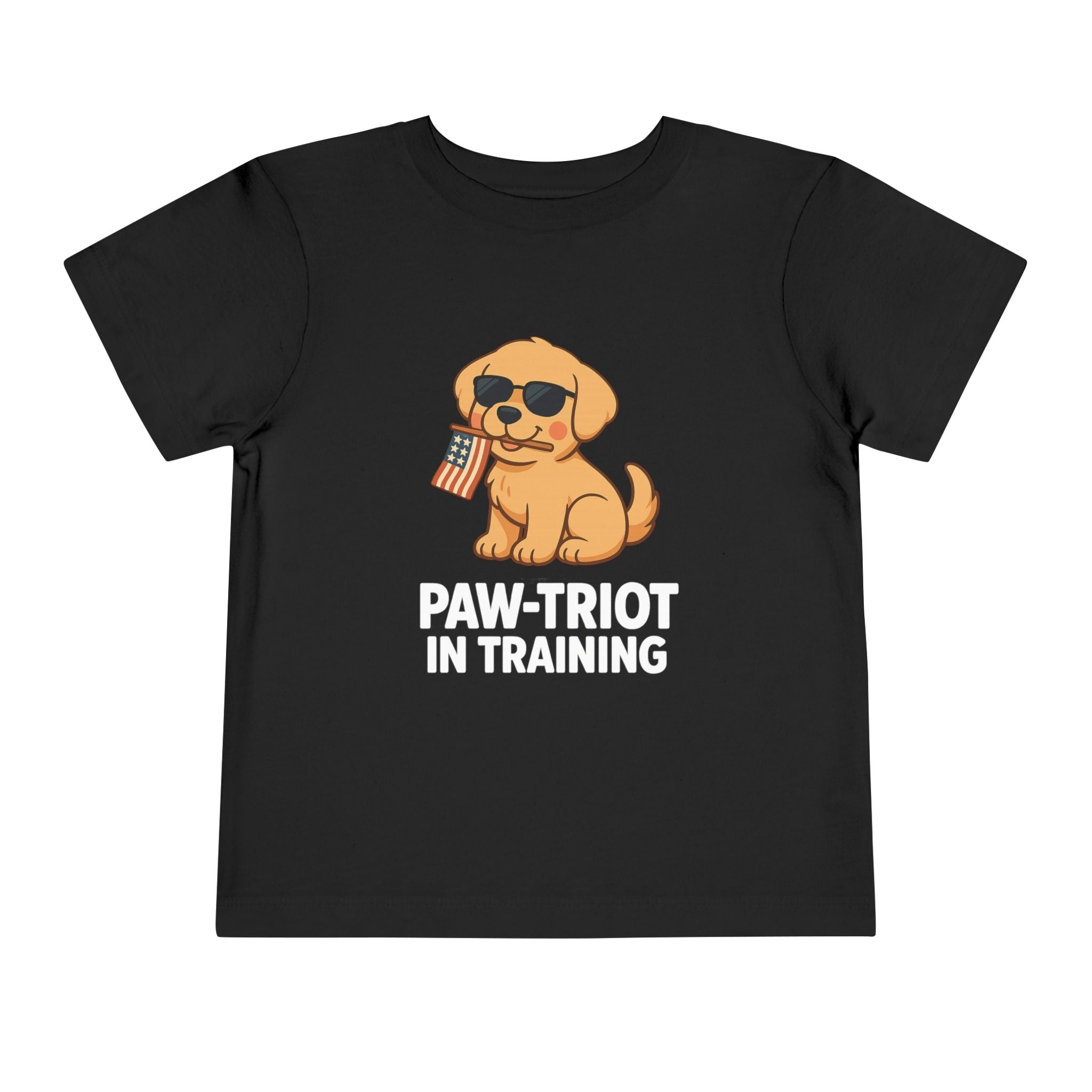 Paw-triot in Training – Unisex Toddler Patriotic Puppy Tee